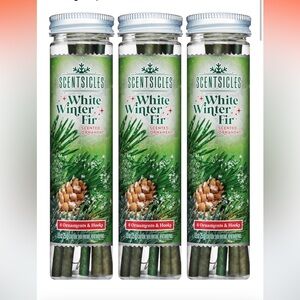 White Winter Fir Scented Ornaments, 3 packs, 18 ornaments, Christmas Tree Scent